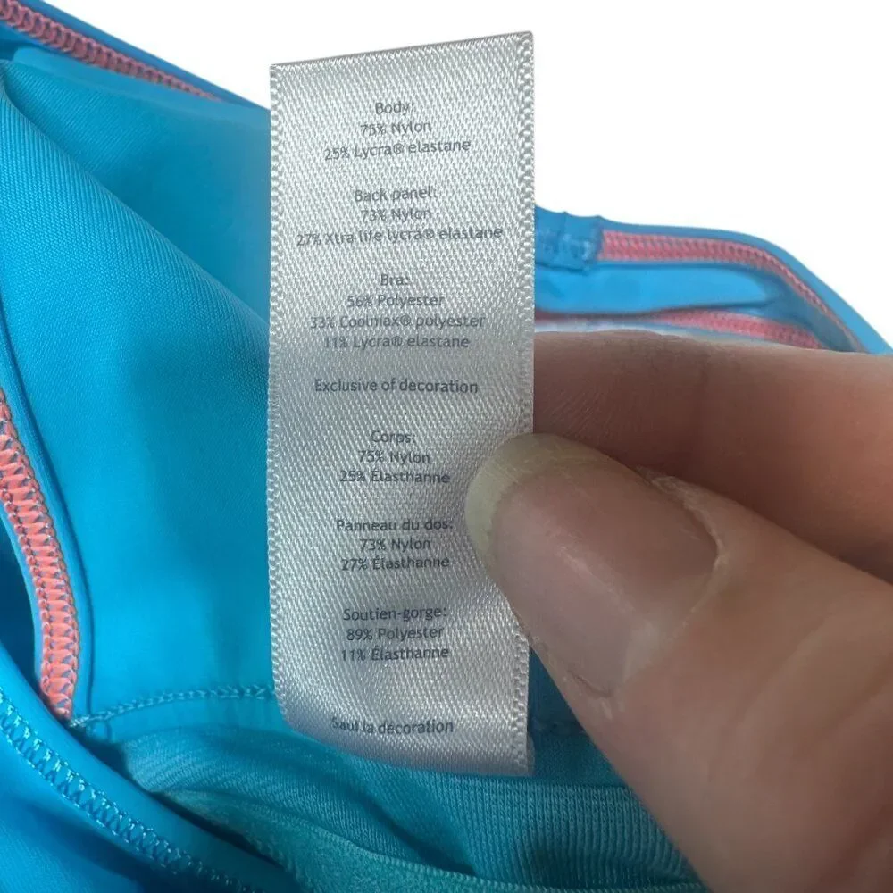 Ivivva by Lululemon girls vented racerback dress 10 teal